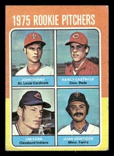 1975 Topps Mini Baseball Card #615 Rookie Pitchers Dennis Leonard Tom Underwood