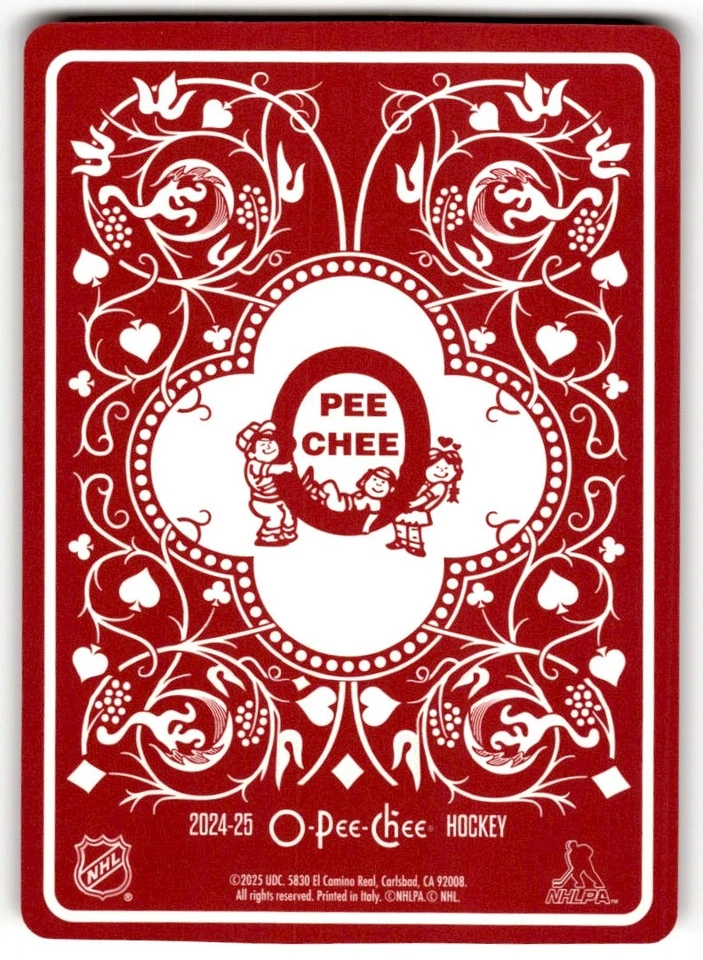 2024-25 O-Pee-Chee Playing Cards Cole Caufield #8-SPADES Montreal Canadiens - Image 2 of 2