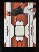 2024 Panini National Treasures - Game Swatches Maui Ahuna #GGS-MA /99 (MEM, RC)