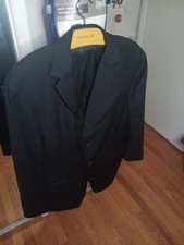 Banana Republic Made in Italy Black Wool Suit Blazer 38R Men