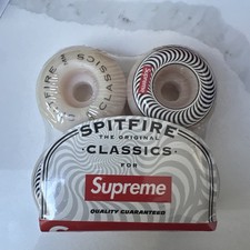 Supreme Spitfire Classic Wheels Fw20 Set Of 4 New And Sealed White 53mm