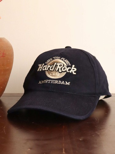 Hard Rock Cafe Amsterdam Hat Adult Blue Strap Back