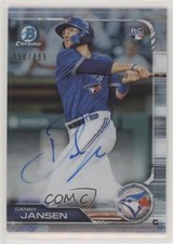 2019 Bowman Chrome Rookie Auto Refractor 150/499 Danny Jansen #CRA-DJ Auto 2x4