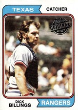 DICK BILLINGS 2015 TOPPS ORIGINALS BUYBACK 1974 TOPPS RANGERS QQ