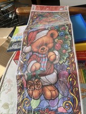 Weihnachtsaufkleber eines Teddys
