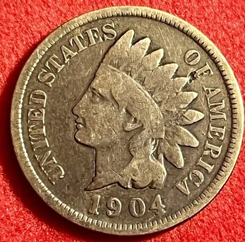 1904 indian cent JC727