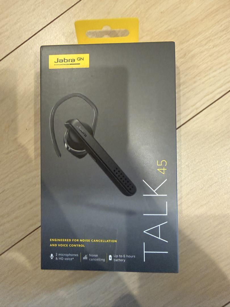 Jabra Talk 45 Bluetooth Headset Noise Cancelling Mic 8hr Battery Wireless