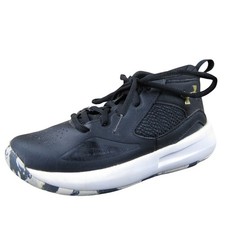 Under Armour Lockdown 5 Boys 1 Black Synthetic Mesh Basketball Shoes Comfort
