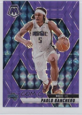 2024-25 Panini Mosaic Fluorescent Purple Prizm /249 Paolo Banchero #1 04fu