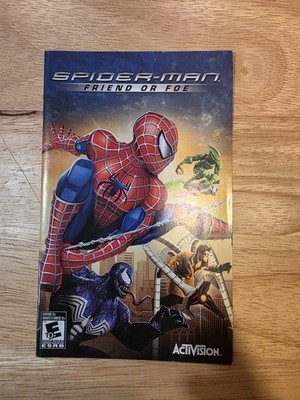 Spiderman Friend or Foe PS2 Instruction Manual Only - English & French