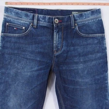 Mens Tommy Hilfiger BLEECKER Stretch Slim Straight Blue Jeans W33 W34 L34