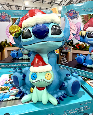 ディズニー　ジムショア　スティッチ&スクランプ　クリスマスフィギュア　特大新品 Jim Shore Disney Traditions SANTA STITCH WITH SCRUMP CHRISTMAS