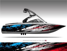 Alpha Strike Abstract Boat Wrap Kit 3m Premium Cast Vinyl - 15 Size Options Alpha Strike Abstract Boat Wrap Kit 3m Premium Cast Vinyl - 15 Size Options
