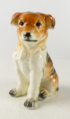 Porzellan Hund Bluthund Köter Deko Beisser Dog Puppy Bello Wau Wau 16cm W-3986