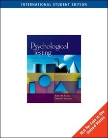 Psychological Testing, International Edition: Principles... | Buch | Zustand gut