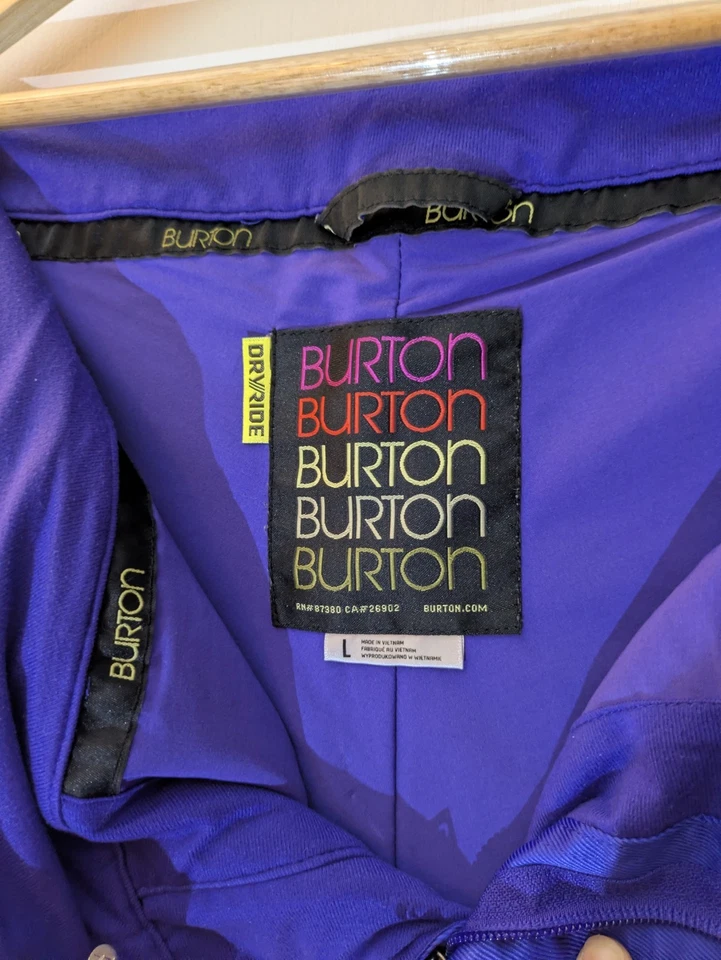 Pantalones de esquí de snowboard Burton Da Nang DryRide, púrpura oscuro RN 87380 CA 26902, grandes Foto 3 de 4