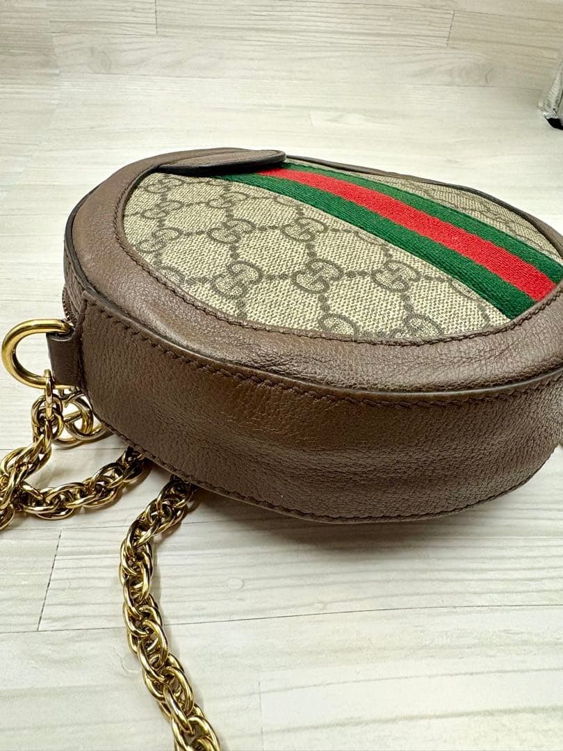 GUCCI Ophidia Crossbody Shoulder Bag GG Supreme Sherry Line Leather Beige M02158 thumbnail 4
