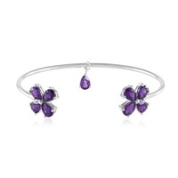 Cavill Silberarmreif Amethyst 5,23Ct 925 Sterlingsilber Rhodiniert Elegant