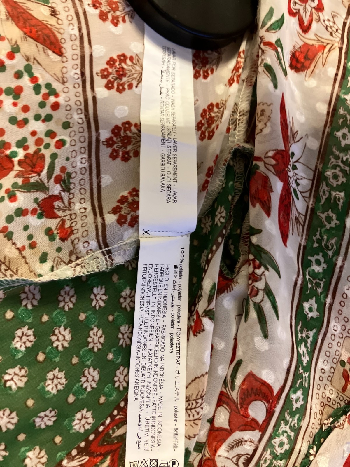 ZARA Patchwork Printed Blouse  Size Small - image 7