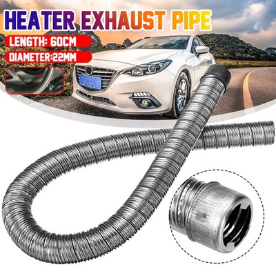 22mm 60cm Diesel Heater Exhaust Pipe Hose 2 Layer Stainless Steel For Webasto
