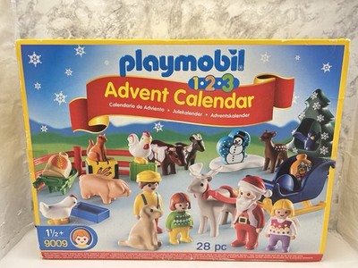 Playmobil 1.2.3 Advent Calendar Christmas on the Farm 9009 new/Unopened/sealed