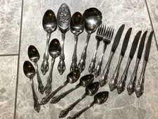 BRAHMS ONEIDA COMMUNITY STAINLESS 18 PIECES FORKS KNIVES SPOONS