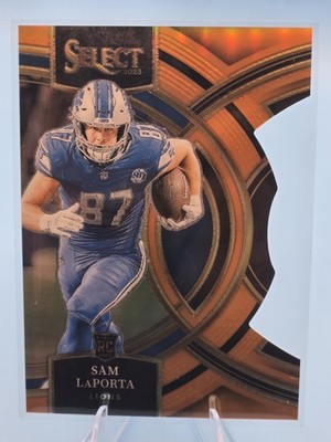 2023 Panini Select - Premier Level Sam LaPorta #106 Orange Prizm Die-Cut /399...
