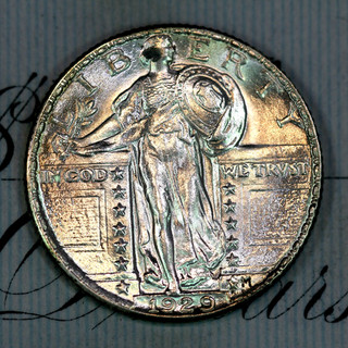 1929 P NEAR GEM BU MS STANDING LIBERTY QUARTER FROM ORIGINAL COLLECTION