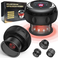 5 in 1 Smart Dynamic Cupping Therapy Massager Set, 12 Levels Heat & Suction, New