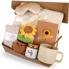 Get Well Gift Baskets for Women, Unique Sunflower Gifts for Her, Sunshine 