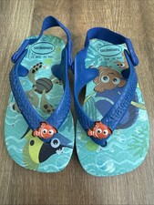 Havaianas Finding Nemo Flip Flops Sandals Toddler Boy's Size 19 USA 5C
