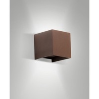 Led AußEnwandleuchte Cuba, 12W, 3000K, 1448Lm, IK03, IP54, Corten