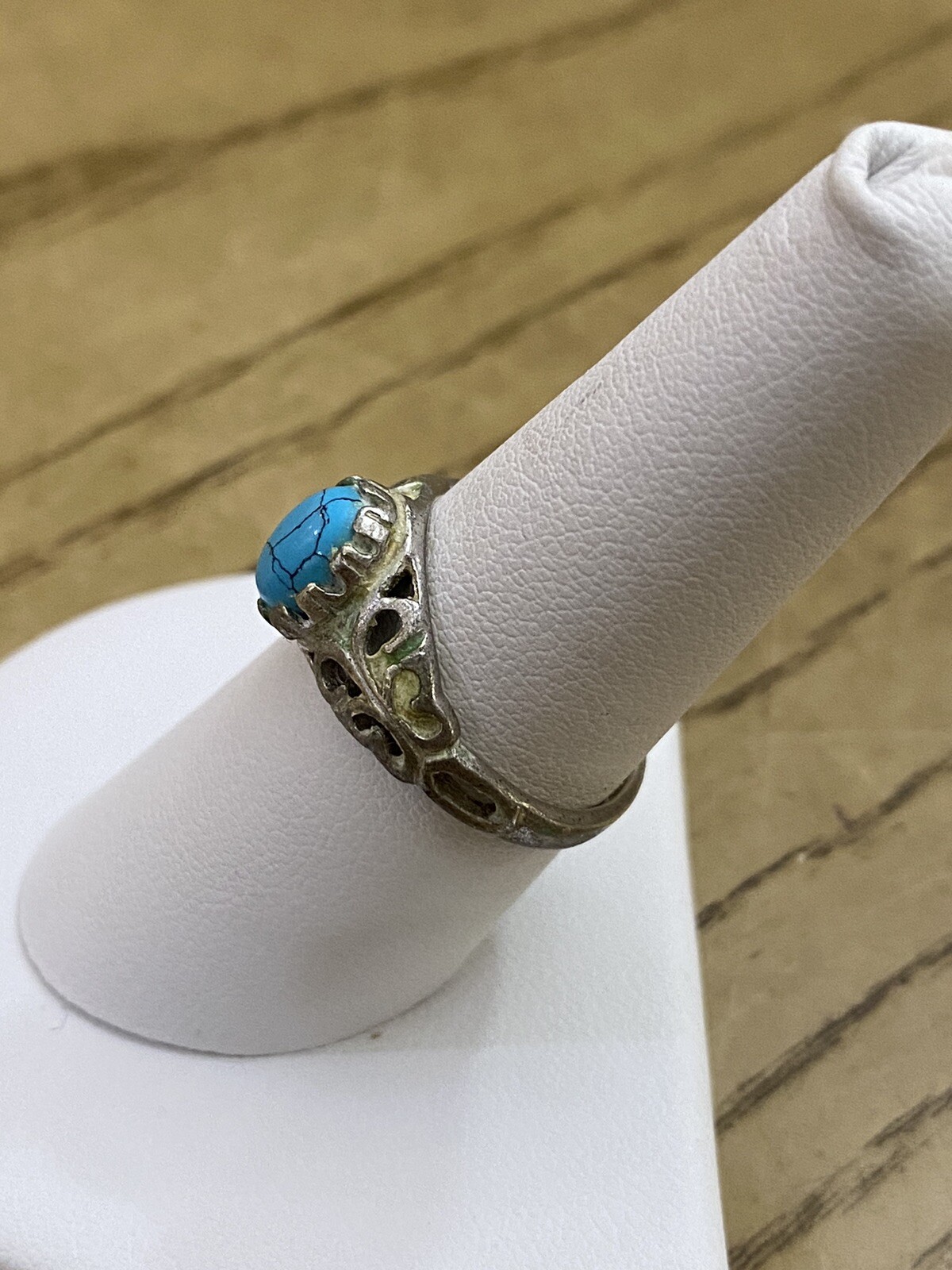 Sterling Silver Seta Designer Signed Turquoise So… - image 2