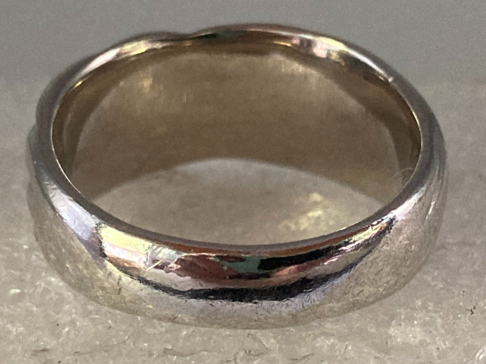 Sterling Silver Solid 925 Dome Style Ring with Fl… - image 7