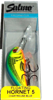Salmo 5F Hornet Crankbaits (Chartreuse Blue)