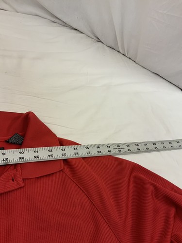 Ping Golf Shirt L Red 100% Polyester Polo Short Sleeve YGI N2-627 - Picture 6 of 11
