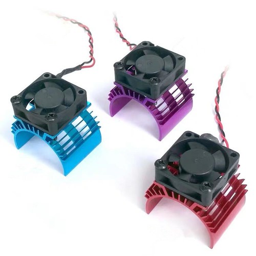 Aluminum Heat sink with 5V Cooling Fan for RC 1/10 Car 540 550 3660 Size Motor - Picture 2 of 11
