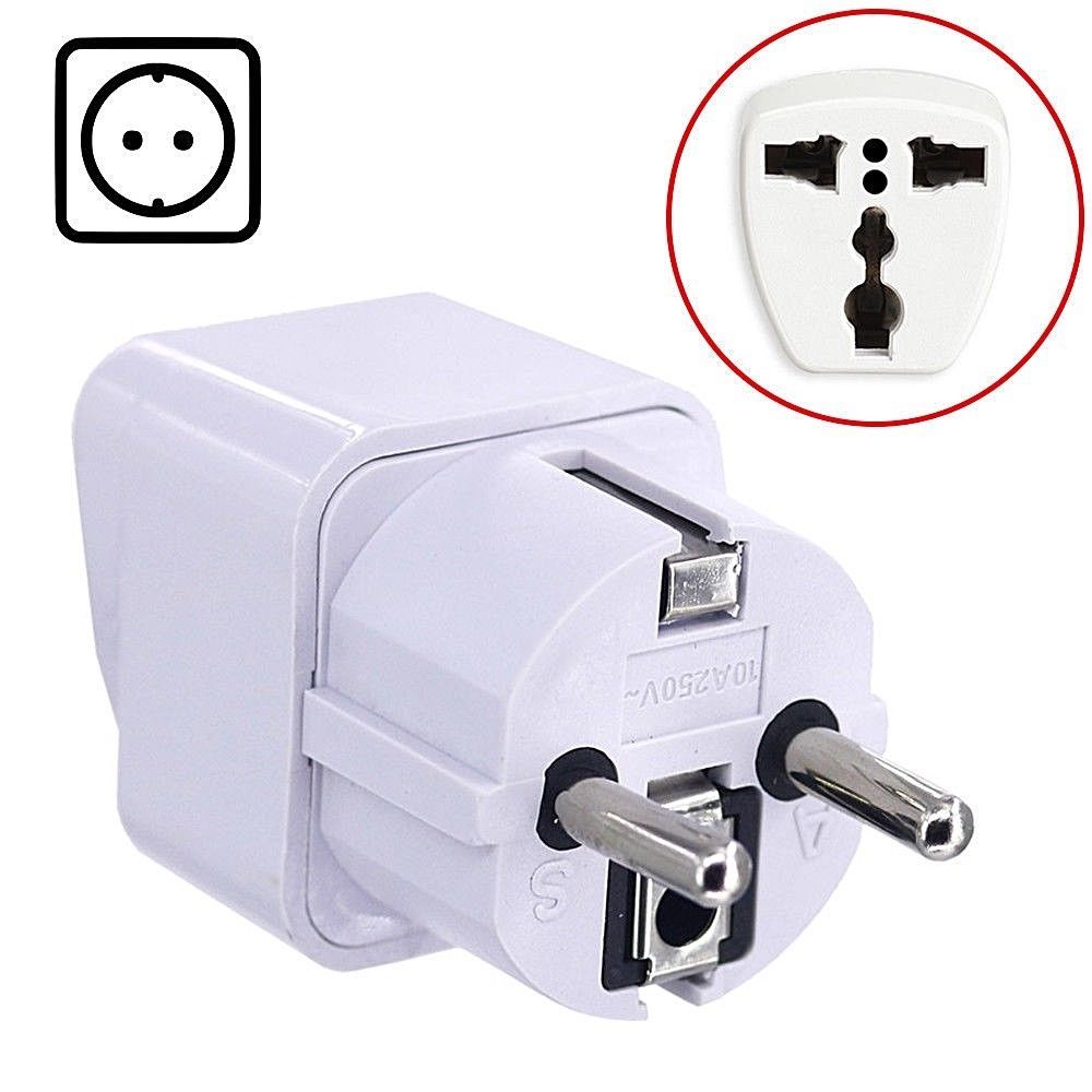 US USA American, Japan Adapter Plug Voyage Type B à EU Europe European Type C E F Prise Socket Adaptor Pour Spain ES France FR Germany Denmark Greece Turkey Adaptateur Universel International