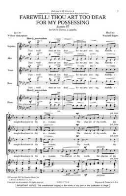 Farewell! Thou Art Too Dear for My Possessing Conductor's Choice