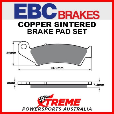 EBC Bremsbeläge Fa125r – Hochleistungs-Bremsen-Set Für Sicheres Bremsen
