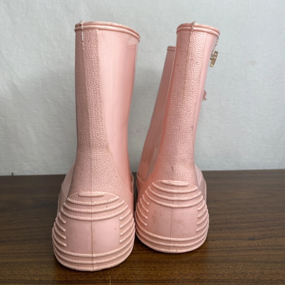 Botas de chuva vintage Wuzzles elefante criança tamanho 11 rosa Hasbro 1985 muito bom estado - Imagem 4 de 4