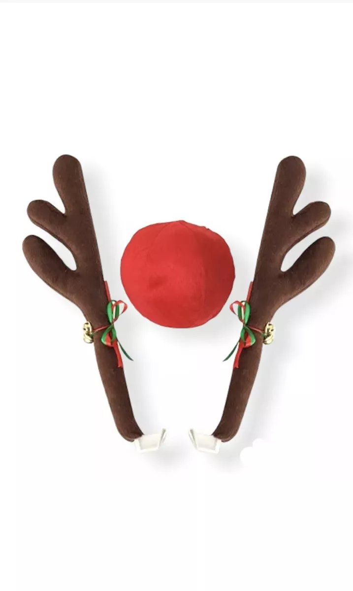 Reindeer antlers and red nose deals