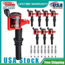 8 Pack Ignition Coil + 8 Pack Spark Plug For 2004-10 Ford F150 V8 5.4L 3V DG511