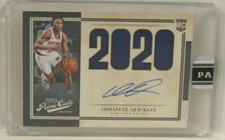 Immanuel Quickley 2020-21 Panini Instant Prime Cuts New York Knicks AUTO  #1/10