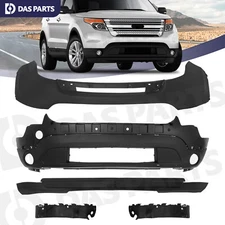 For Ford Explorer 2011-2015 Complete Front Bumper Cover Fascia w/Support Bracket
