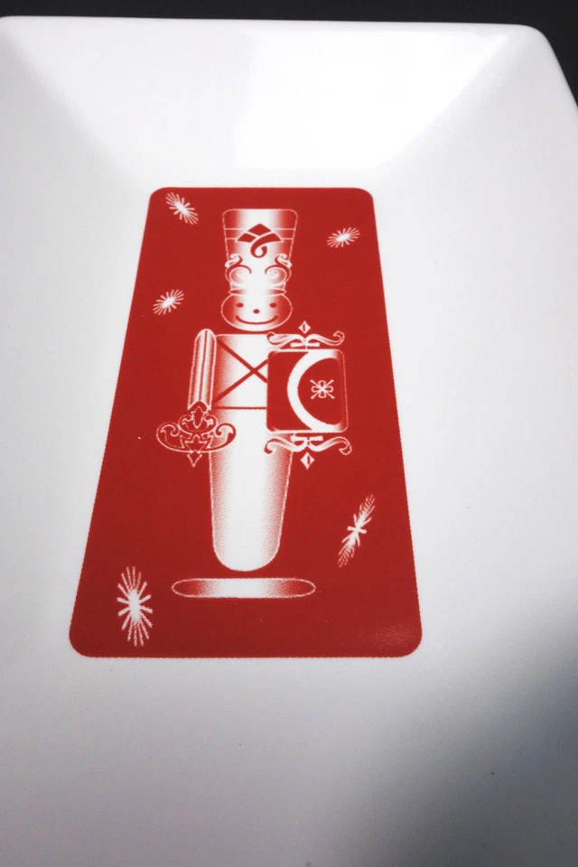 4 platos Chantal Toy Soldier Cascanueces Servir Acento Vacaciones Navidad Plato Foto 4 de 4