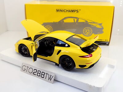 ミニカー 1/18 MINICHAMPS PORSCHE 911 TURBO S Minichamps 1:18 scale Porsche 911 Turbo S 2013(Type 991.1) Yellow