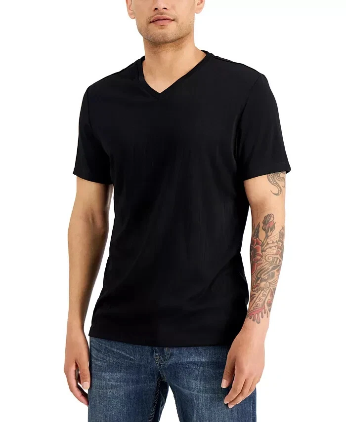 alfani stretch v neck undershirt