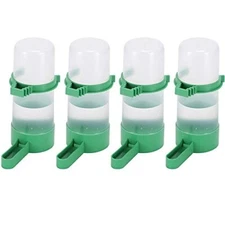 4 Pcs Bird Water Feeder Plastic Drinker Feeder Water Clip for Parrots
