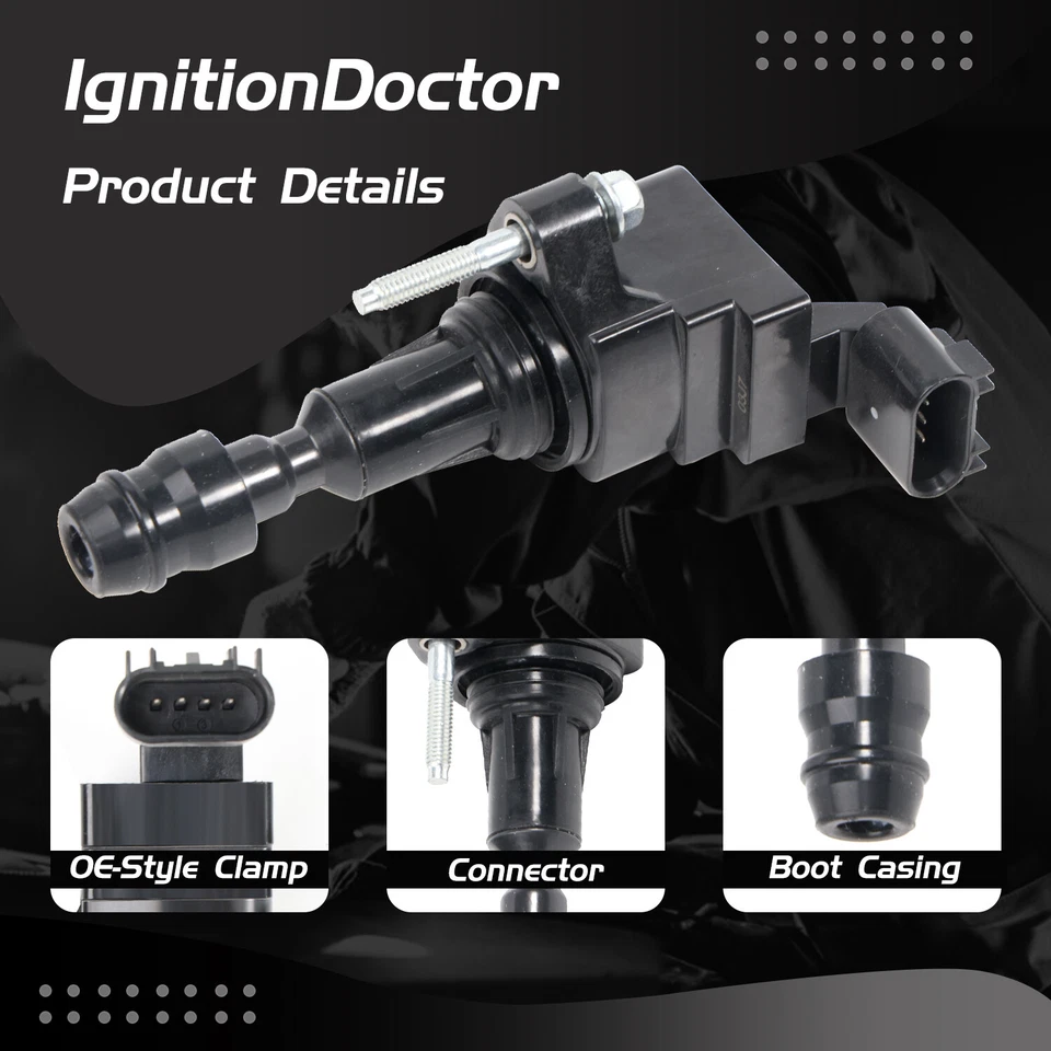 4 Pack Ignition Coils set For Chevy Malibu GMC Buick Pontiac Saturn 2.4L UF491 Foto 4 de 4